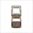 Smoky Glass Top & Black & Gold Finish Console Table