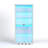  Glass Display Cabinet, 5-tier Display Cabinet With Lock, Bookcasewith 3 Color Led Lights-2101799795