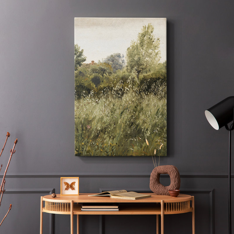 Paysage rétro CCXIX - galerie Cavas, H 18 po x l 12 po