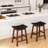 Nenia Counter Stool with Solid Wood Frame