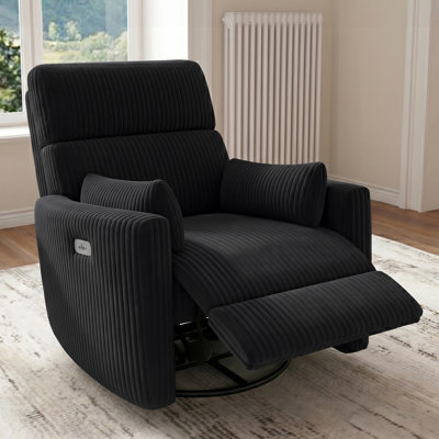 36.6" Wide Corduroy Power Recliner Chair with USB