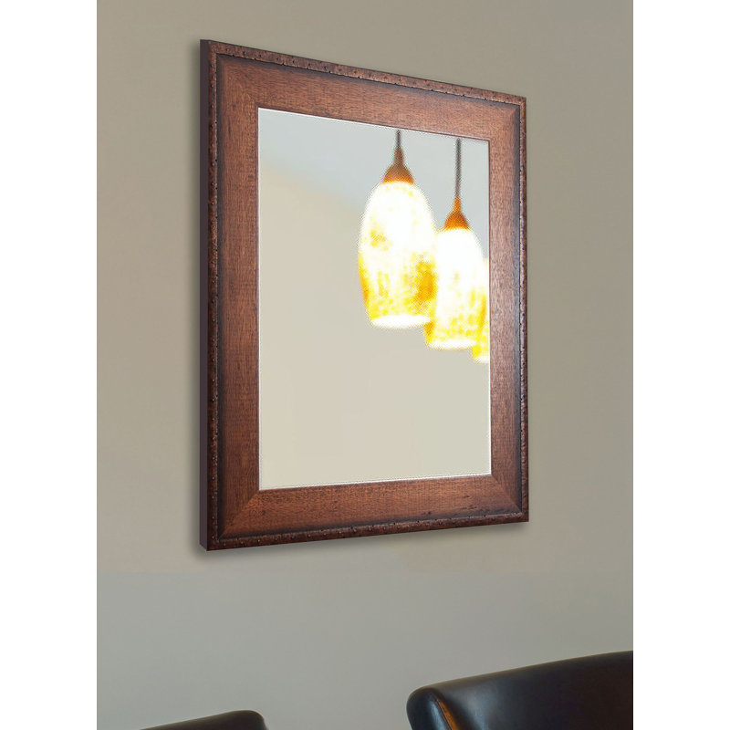 Kamsiyo Solid Wood Flat Wall Mirror, 45.5" H x 39.5" W