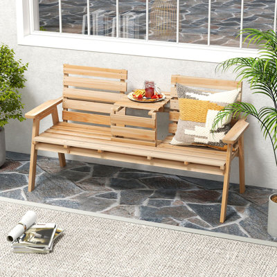 Manufactured Wood Wood Outdoor Bench