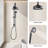 Shower Head with Handheld Shower System with 8" Rainfall Shower Head, Dual Shower Combo