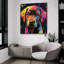  «Woof Labrador Retriever» par Rich Monet, art mural en verre acrylique, 36 po x 36 po-901103378