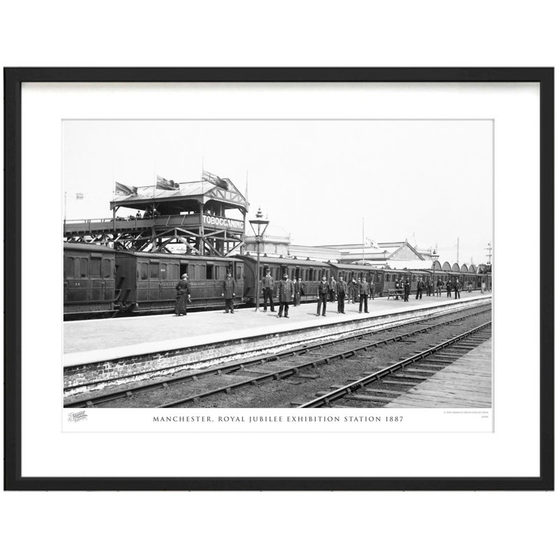 Manchester, Royal Jubilee Exhibition Station 1887 by Francis Frith - Single Picture Frame Print, 60cm H x 80cm W x 2.3cm D