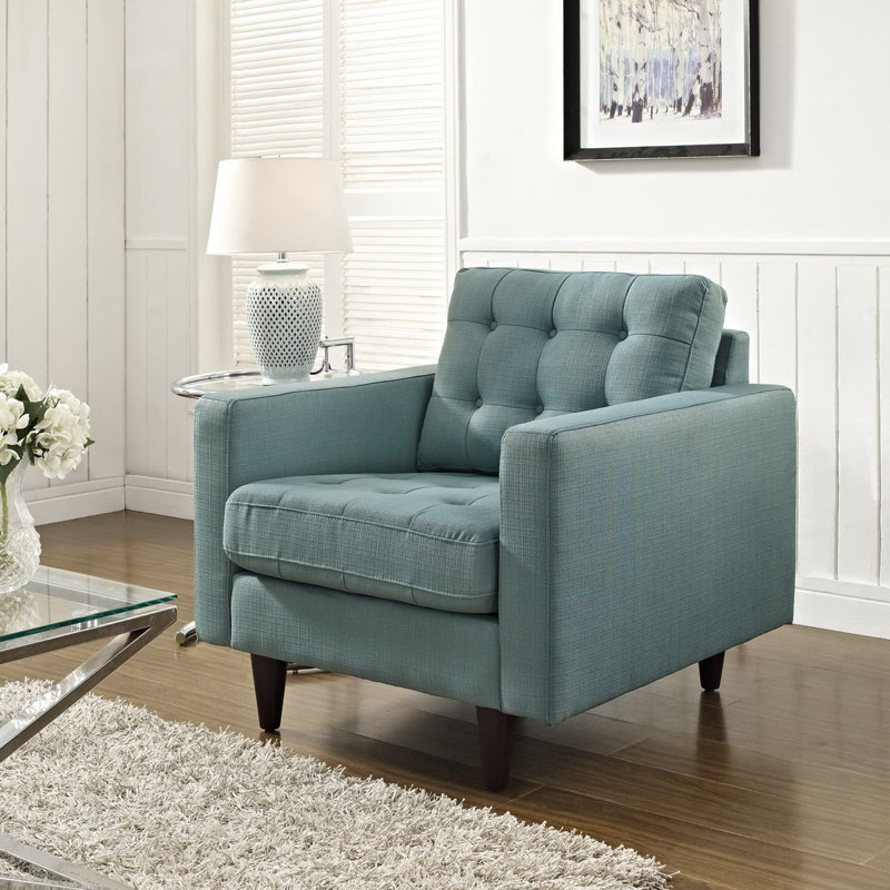 Chaise avec accoudoirs en tissu Rea, Laguna