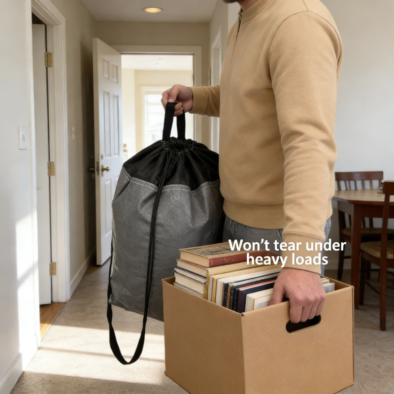 Heavy Duty Moving Bags With Handles, Extra Large 66 Gallon Waterproof Storage Bags, Reusable Packing Supplies For College, Moving And Home Organization, Set Of 4