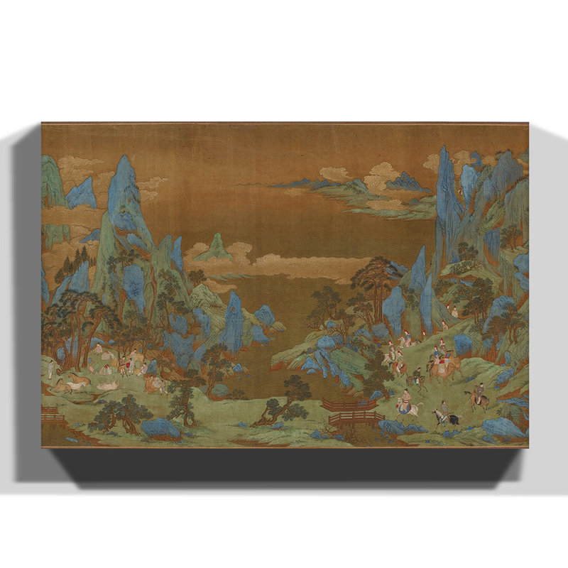 Qiu Ying - Wrapped Canvas Painting, 70cm H x 100cm W