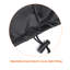 Couverture de baignoire noire de 300 gallons, imperméable et résistante aux UV, avec couture simple et cordon de serrage ajustable au bas pour une protection extérieure par tous les temps.