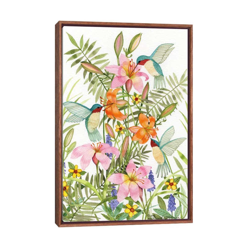 Anniversary Daylilies par Kathleen Parr McKenna - impression d'art graphique, H 26 po x l 18 po x 1,5 po