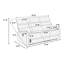 Canapé moderne inclinable à mouvement manuel 1pc