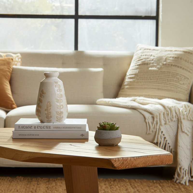Yuze Modern Stoneware and Ceramic Decorative Vase with Textured Detailing and Casual Home Design for Stylish Accent Decor Display