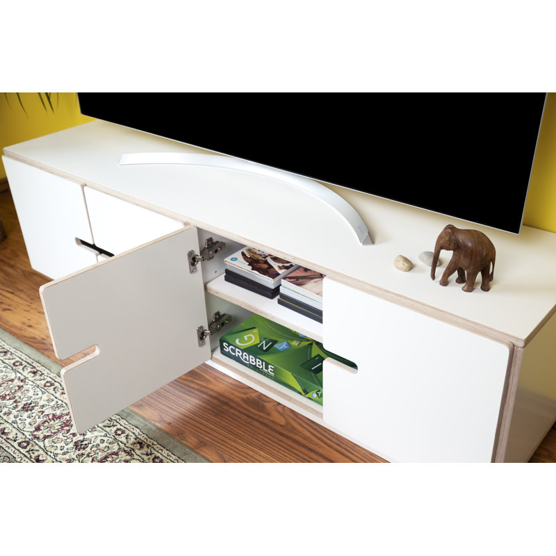 Unfinished TV Stand for TVs up to 55", White