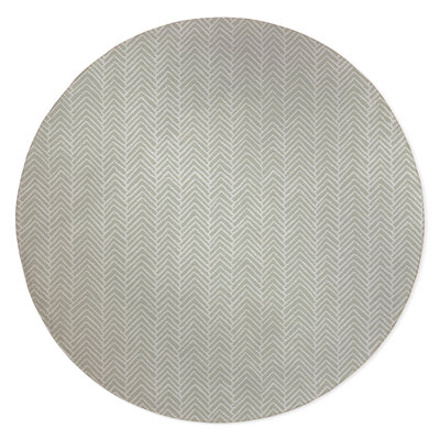 Chevron Block Non-Slip Outdoor Rug