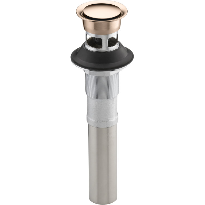 Pop-Up Bathroom Sink Drain, Yes, Vibrant Rose Gold
