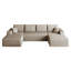 Canapé modulaire Modern Cloud, aucun assemblage requis avec le tissu en velours côtelé moelleux-1207709350