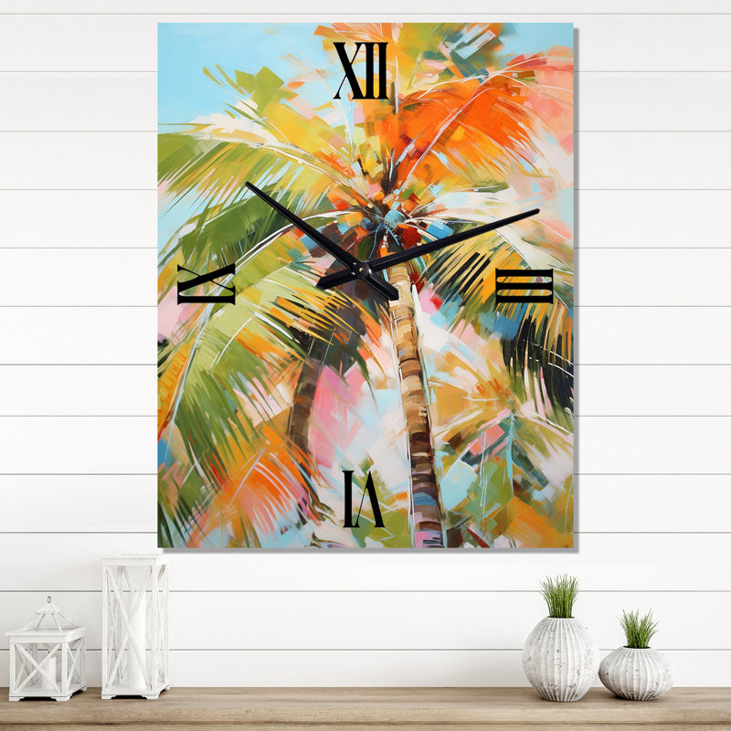 Jazzilyn - Horloge murale florale, Moyen