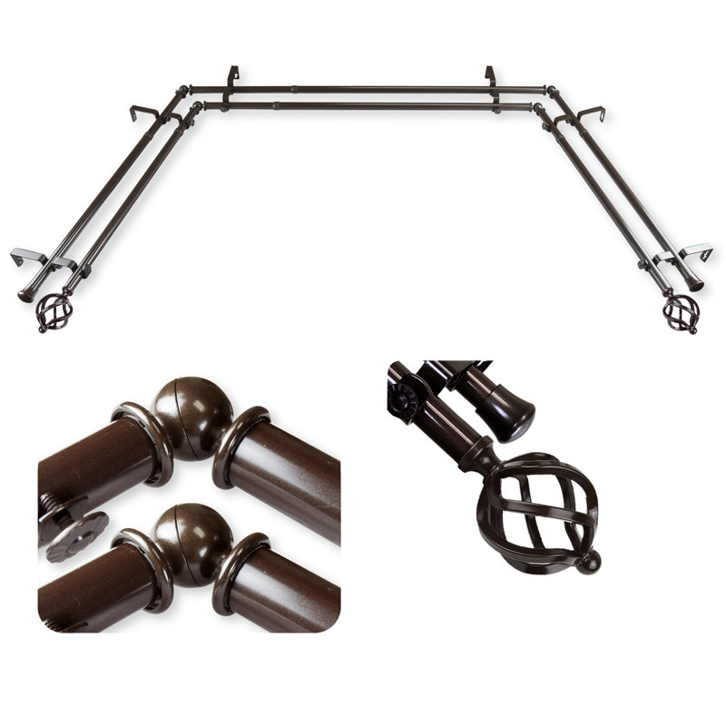 Tringle à rideaux double extensible Rod Desyne