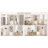 71" Tall Bookshelf And Bookcase, 6-Tier Floor Standing Bookcase For Home Office, Living Room, White