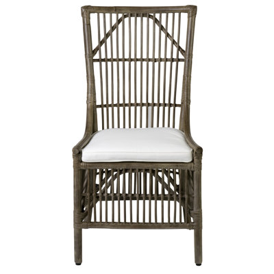 Barkley Wicker/Rattan Slat Back Side Chair