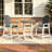 31.4''W Round Hdpe Outdoor Bar Table, All-weather Counter Height Patio Table-1248082156