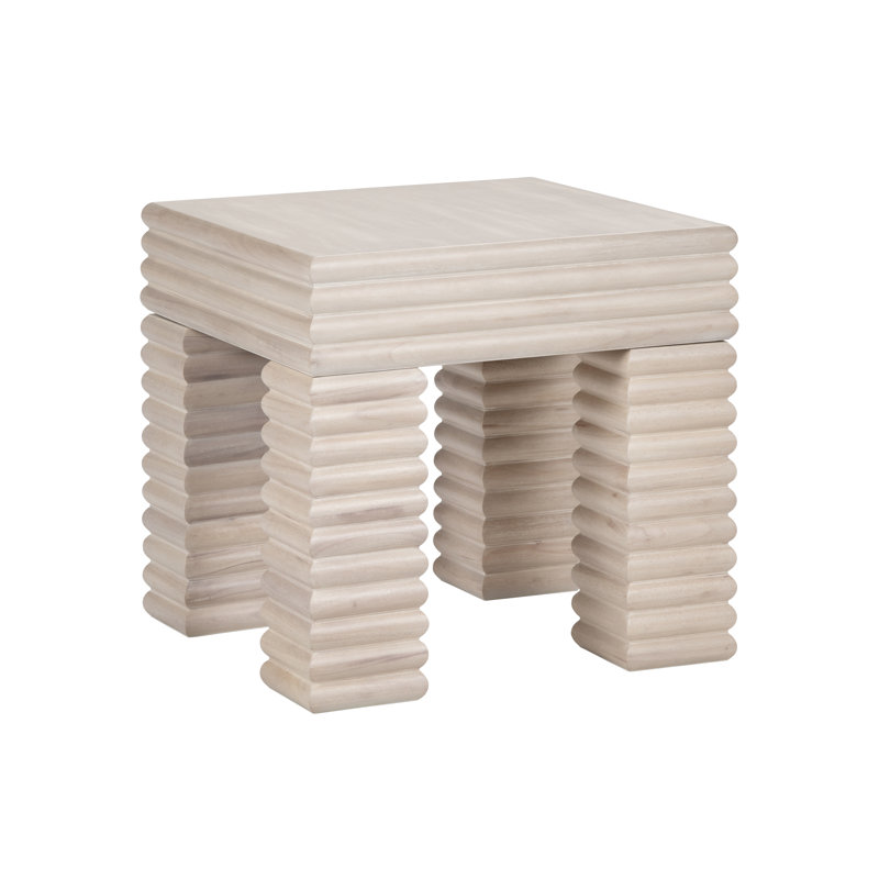 Demartini Square Reeded Accent_End Table