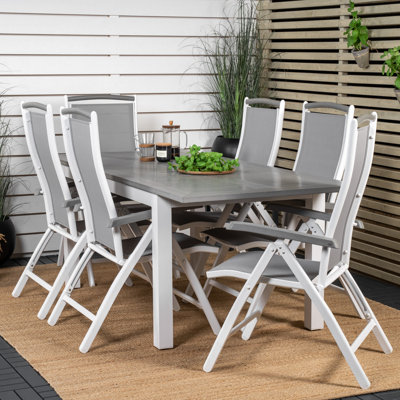 Jayesh 6 - Person Patio Dining Set with Extendable Rectangular Table