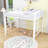 Classic Metal Loft Bed with Dual-Side Ladders-498580749