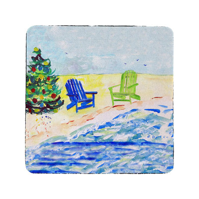 Sous-verre de chaise de plage