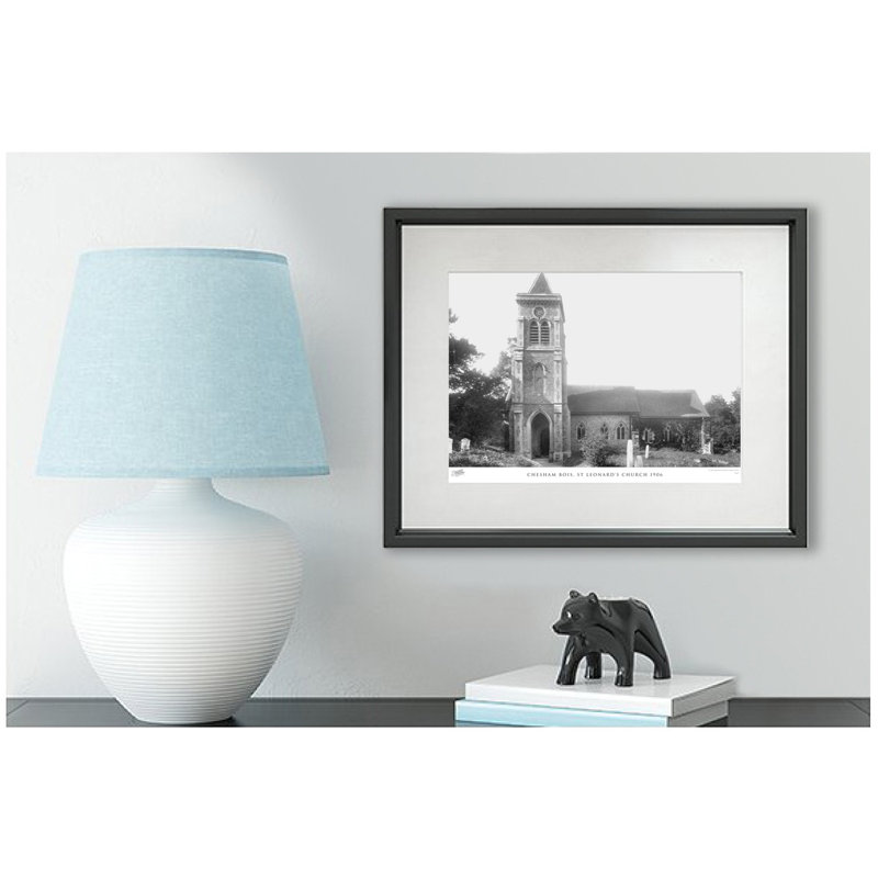Chesham Bois, St Leonard's Church 1906 by Francis Frith - Single Picture Frame Print, 60cm H x 80cm W x 2.3cm D