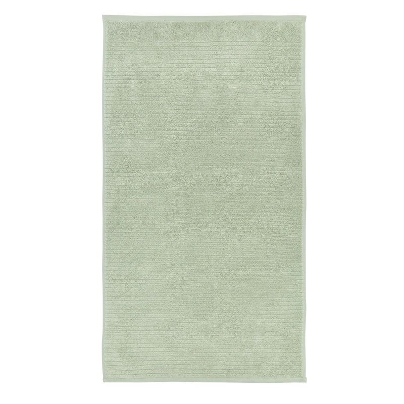Soft Rib Cotton Towel, Green, Bath Sheet