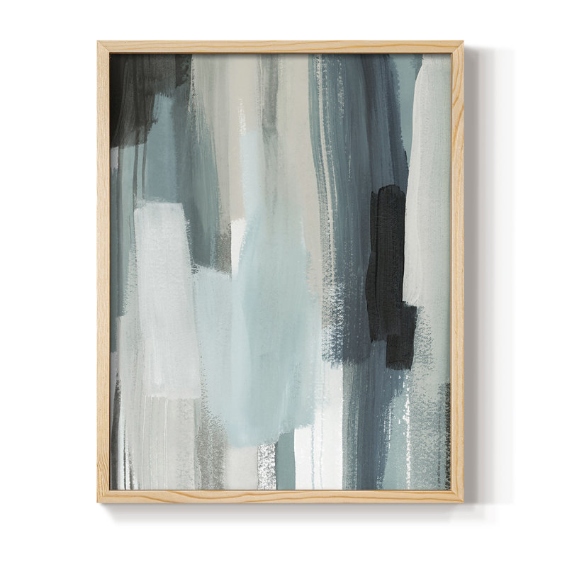 Scribe Shore II Framed Print - Solid Wood, 15" H x 12" W
