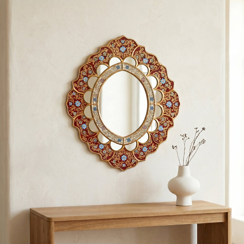 NOVICA Handmade Golden Rays Mirror