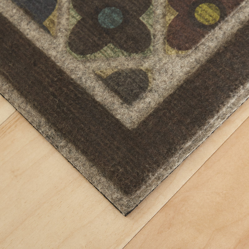 Tapis d'extérieur antidérapant Ramonita, Brown