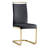 Modern 9-Piece Rectangular Tempered Glass Dining Set with Faux Leather Cantilever Chairs-1270441463-1270660728-1270690281