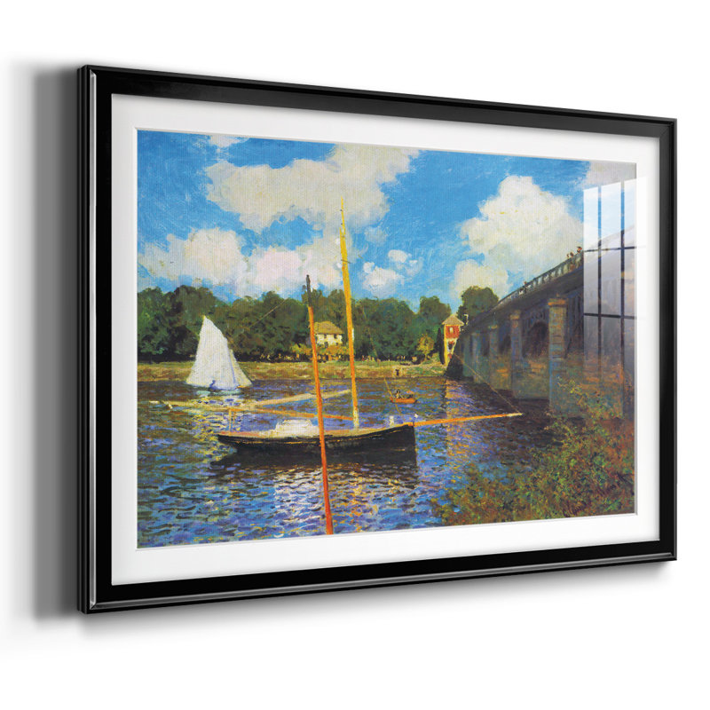 Le pont de la route, Argenteuil, H 19 po x l 27 po x P 1,5 po, Noir