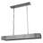 1-Light Gun Metal Iron Rectangular Ceiling Fixture