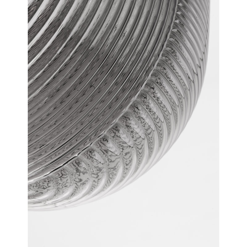 1 - Light Single Pendant, Smoke Grey, Black