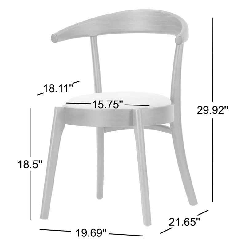 Chaise d'appoint Baca, Structure en noyer avec siège beige