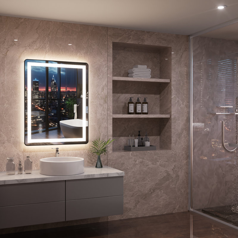 Miroir mural Dokes, 36 po x 28 po