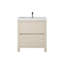 Meuble-lavabo simple 29,5 po avec plateau en acrylique Fuiloro-1195053384
