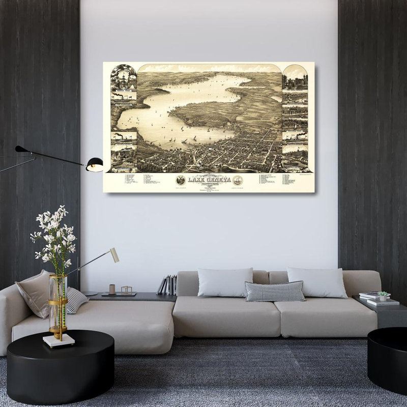 Art sur toile tendue par Red Barrel Studio® Poole Gallery, Lake Geneva Wisconsin, Poole, 1882