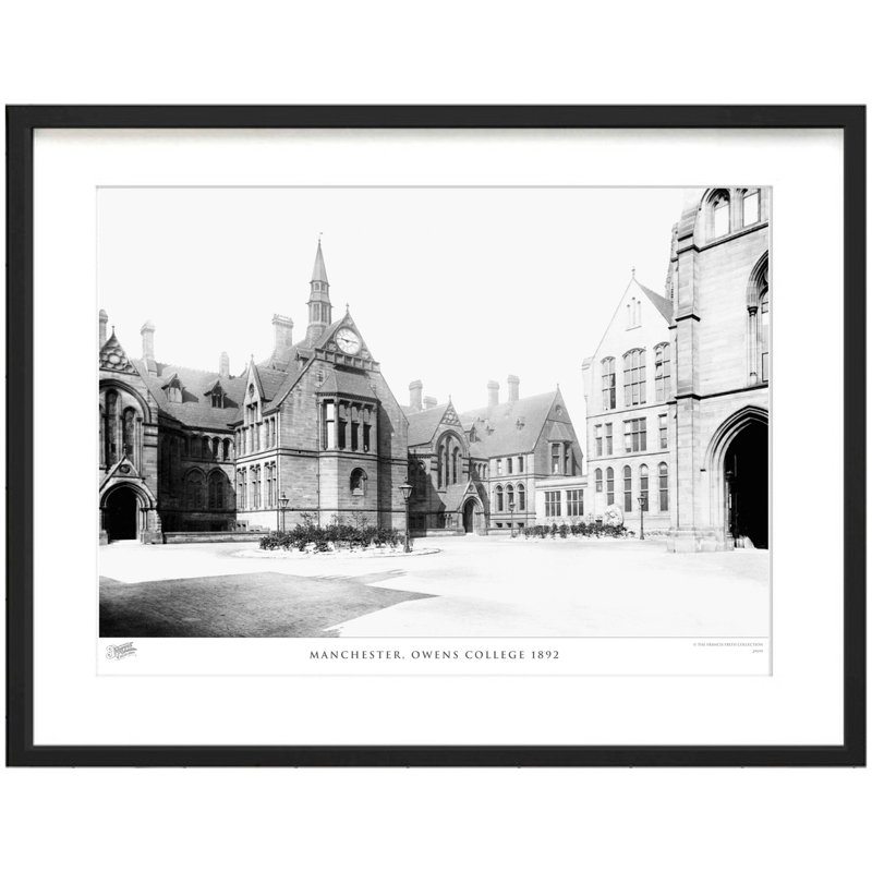 Manchester, Owens College 1892 by Francis Frith - Single Picture Frame Print, 60cm H x 80cm W x 2.3cm D