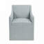 Chaise avec accoudoirs à jupe