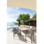 Kalem Rectangular Metal Extendable Outdoor Dining Table , 160cm cm W 115cm cm D