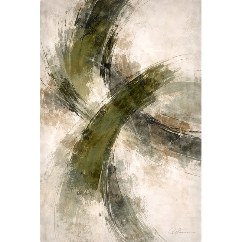 «Moss Intersection», art mural sur toile tendue, L 30 po x H 40 po x P 1,5 po