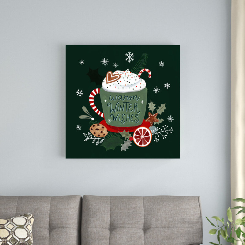 «Christmas Comforts II» par Victoria Borges - impression sur toile tendue, H 20 po x l 20 po