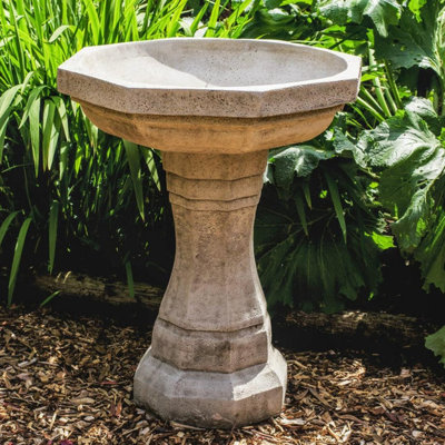 Concrete / Cement and Natural Stone Birdbath