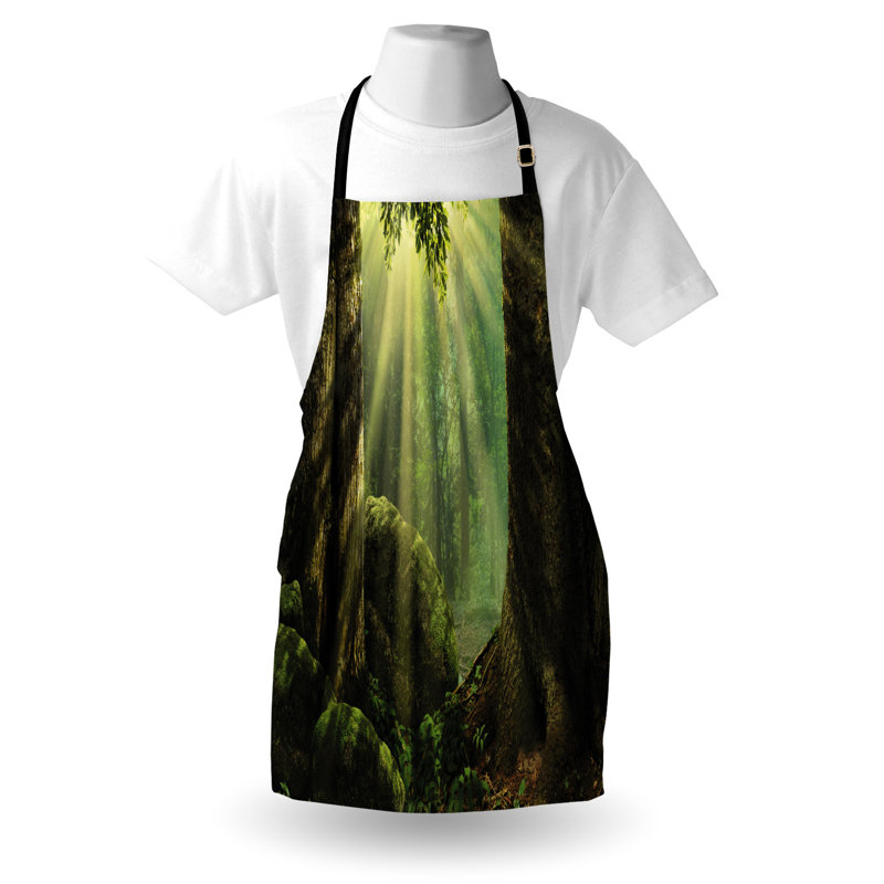 Tablier East Urban Home Forest unisexe, corps en mousse Sunbeam, taille adulte, olive et vert armée